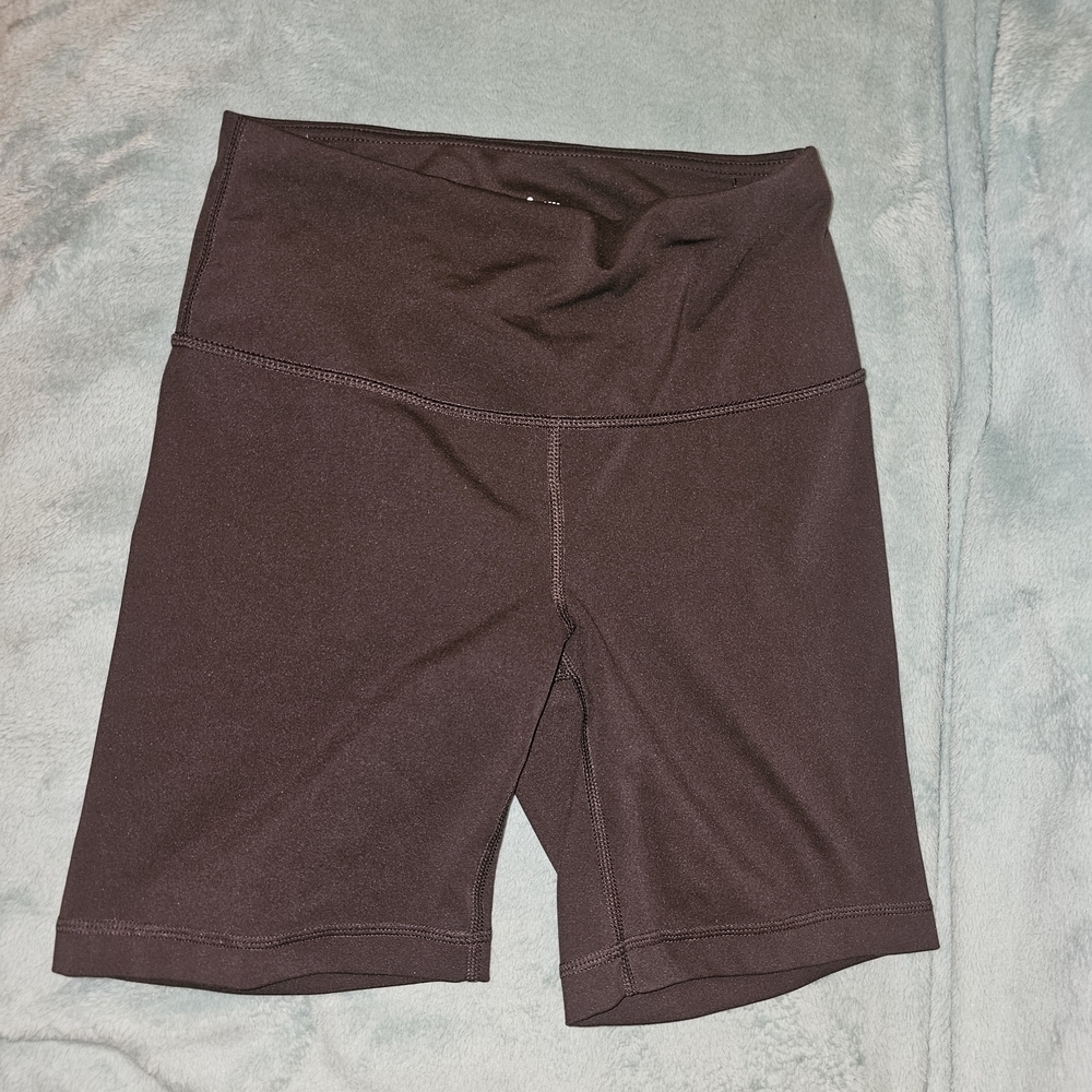 Yogalicious Chocolate High-Waisted Bike Shorts - Picture 1 of 11